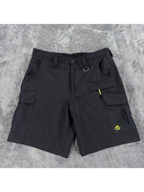 Loco Skailz Shorts Mens 36 Black Cargo Fishing Performance Stretch Outdoor
